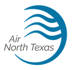 Logo for Air North Texas circular shape with some wave lines toward the top