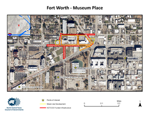 Project Map of Fort Worth Museum Place. If you click on it, you will see an enlarged image.
