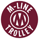This is the logo of the McKinney Avenue Transit Authority which is a non-profit organization that operates the M-Line Trolley.