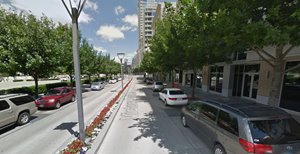 This is a street view of Victory Park