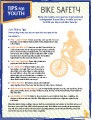 Brochure for youth on safe bike riding tips.