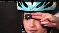 Video on how to safely and properly fit a bike helmet.